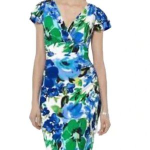 Lauren Ralph Lauren Flutter Sleeve Floral Dress